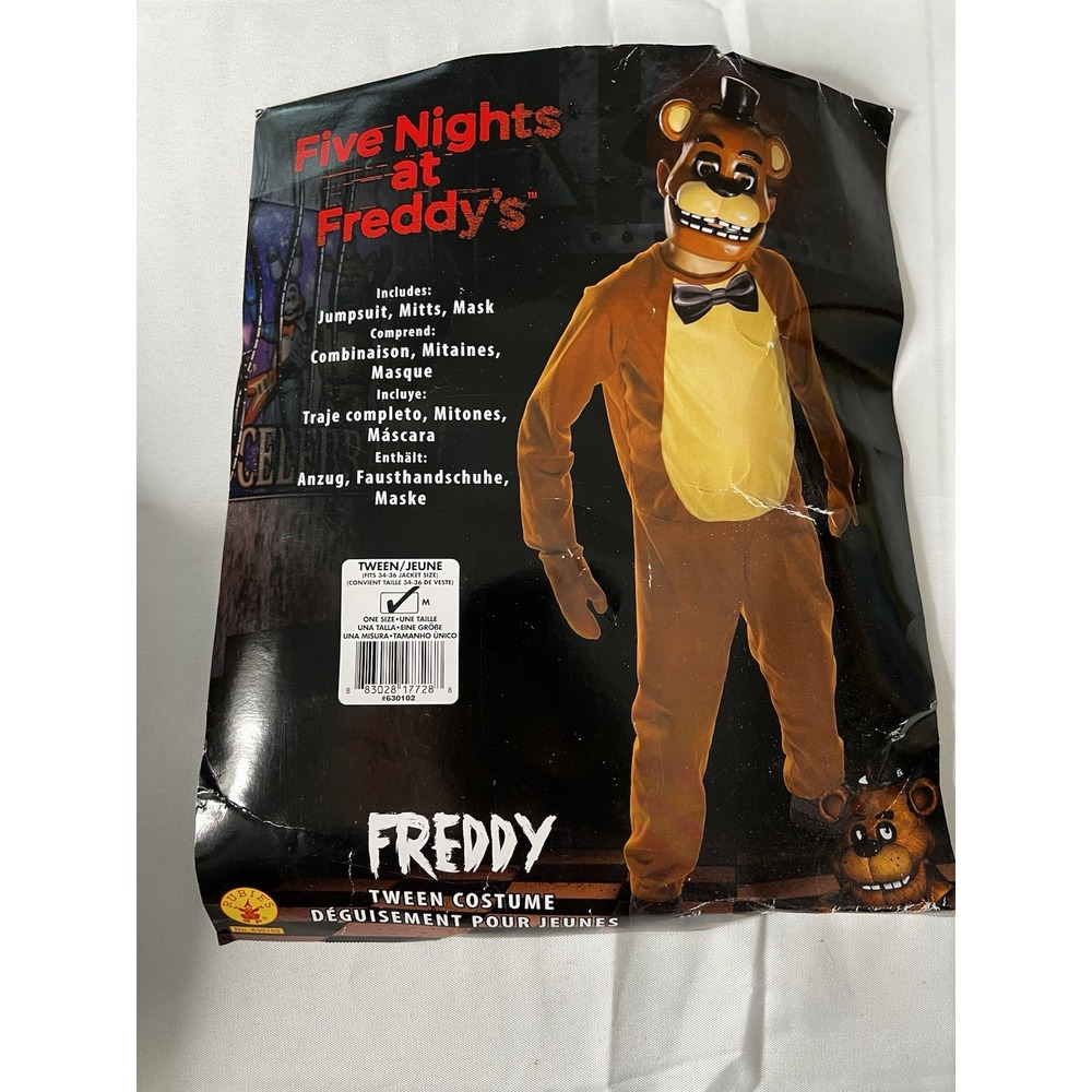 Spirit Five Nights At Freddy's Freddy Fazbear Costume Child's Tween 34-36 Jacket